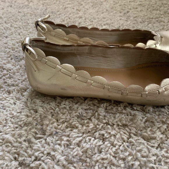 Gold Jack Rogers flats - Picture 3 of 4